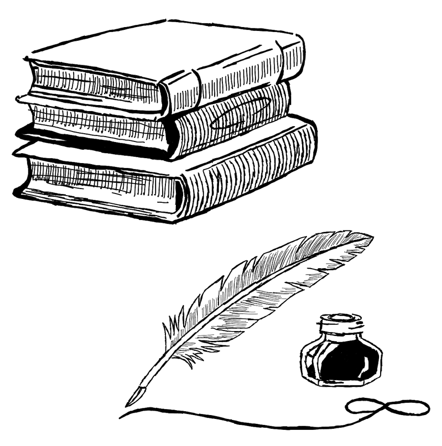 Books and Pen